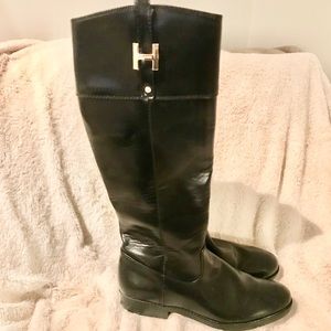 Tommy Hilfiger Black Riding Boots